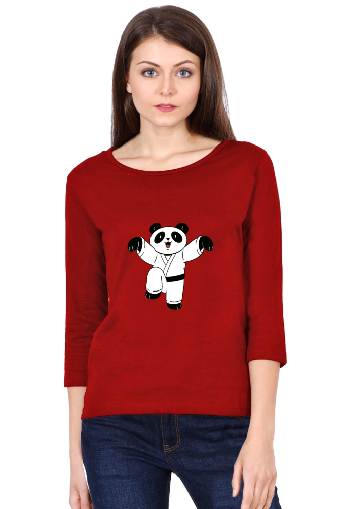 Karate Panda Round Neck Full Sleeve