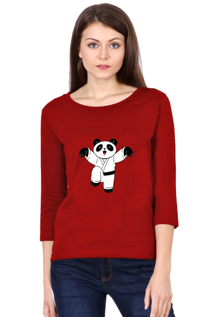 Karate Panda Round Neck Full Sleeve