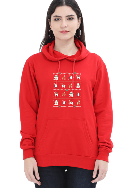 Ugly Sweater Animals Hooded Sweat Shirt