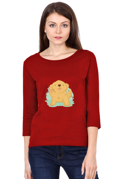 Golden Kawaii Round Neck Full Sleeve