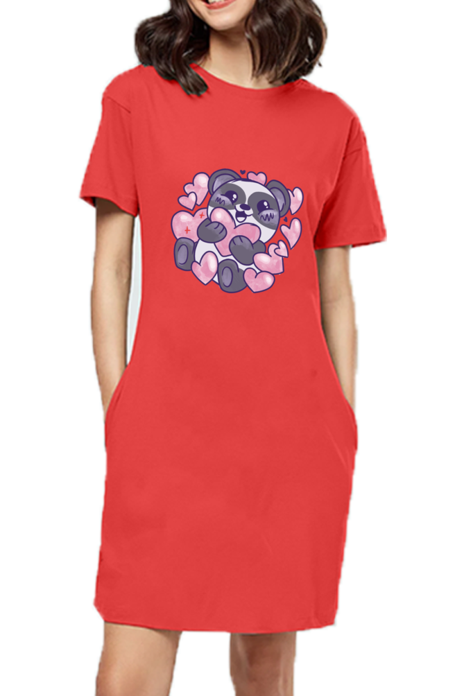 Panda Love T-Shirt Dress