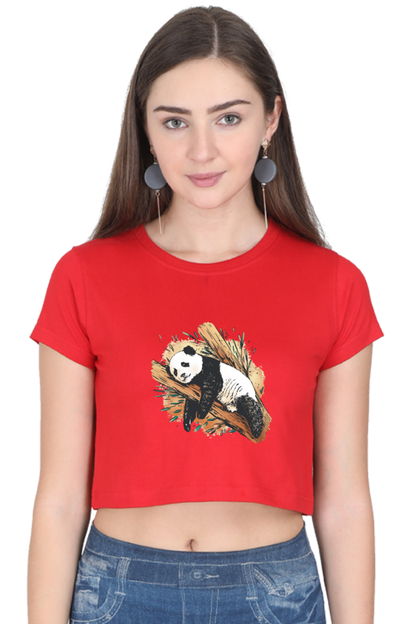 Sleeping Panda Crop Top