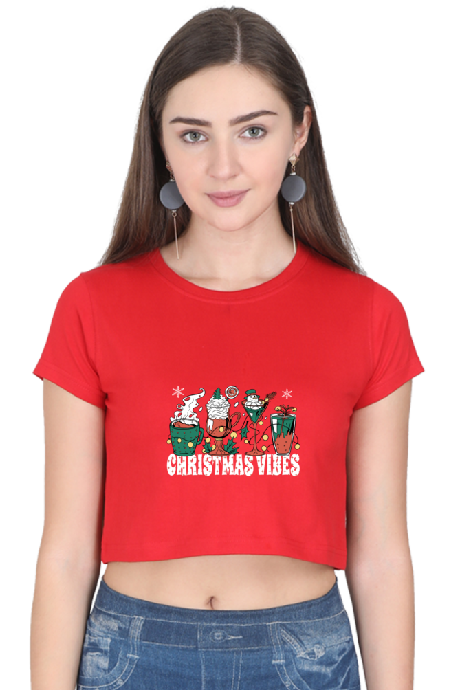 Christmas Coffee  Crop Top