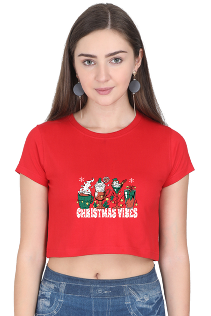 Christmas Coffee  Crop Top