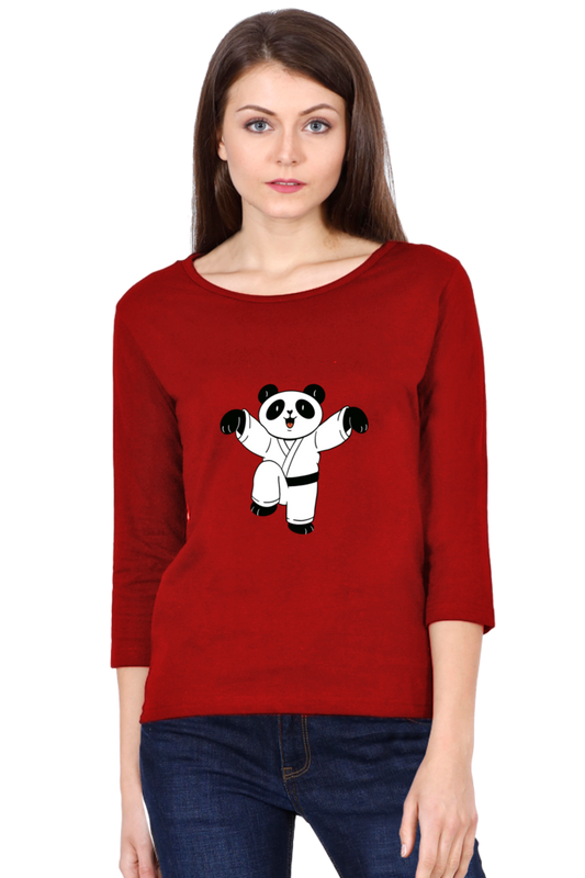 Karate Panda Round Neck Full Sleeve