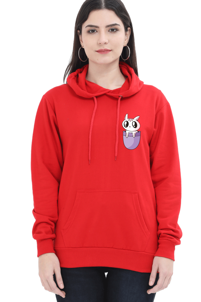 Pocket Cat Hooded Sweat Shirt