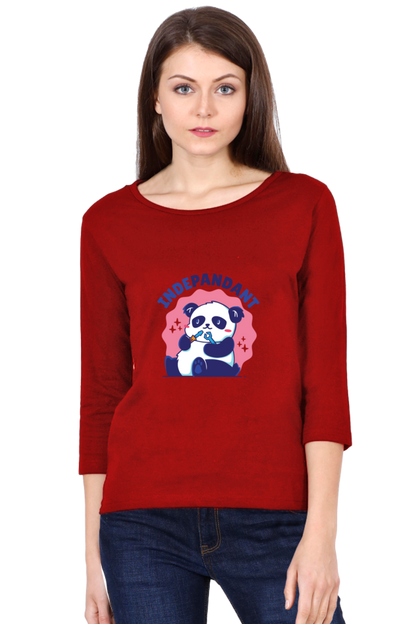 Indepandant Panda Round Neck Full Sleeve