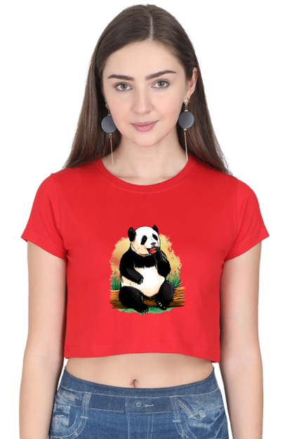 Panda Apple Crop Top