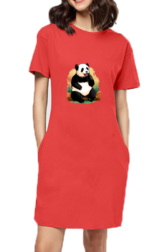 Panda AppleT-Shirt Dress