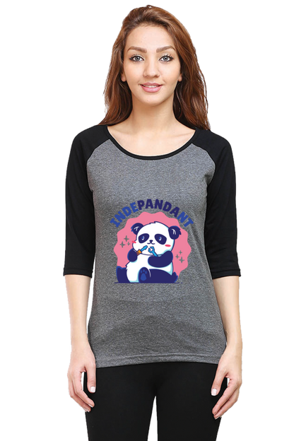 Indepandant Panda Raglan Full Sleeve