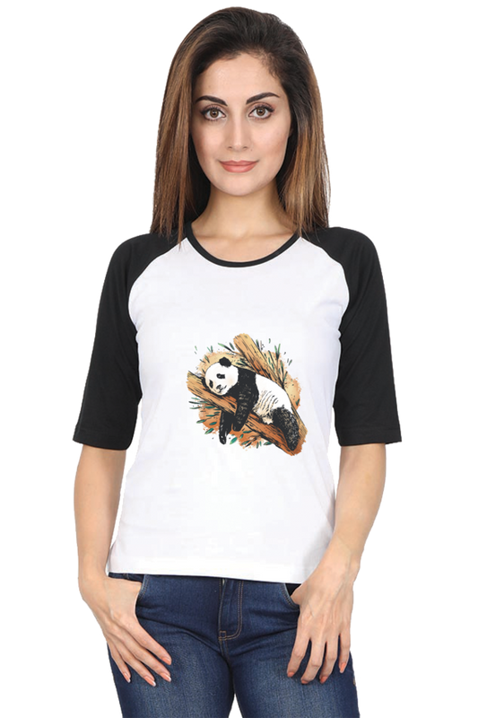 Sleeping Panda Raglan Full Sleeve