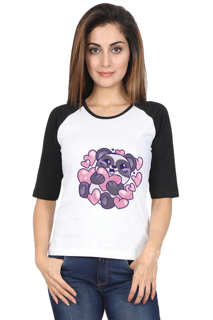 Panda Love Raglan Full Sleeve