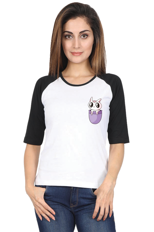 Pocket Cat Raglan Full Sleeve