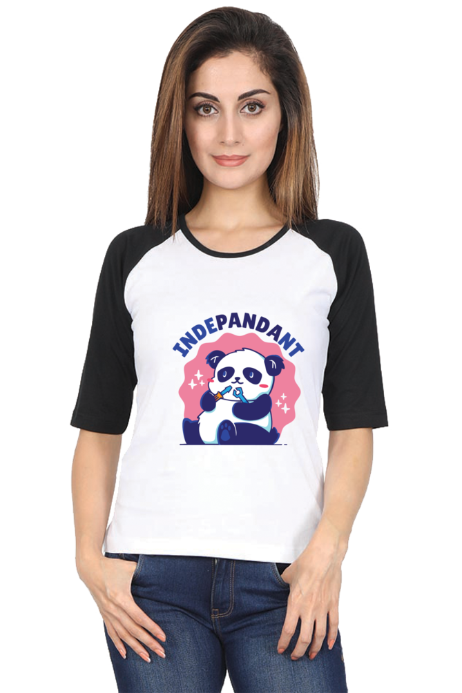 Indepandant Panda Raglan Full Sleeve