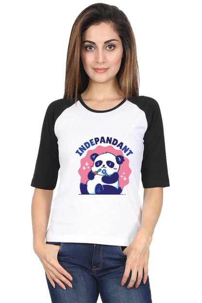 Indepandant Panda Raglan Full Sleeve