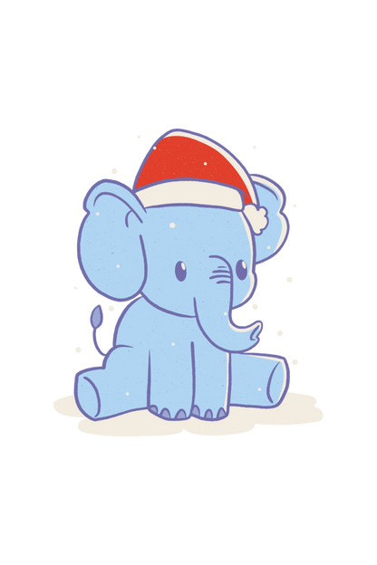 Elephant Christmas Hat Sweatshirt