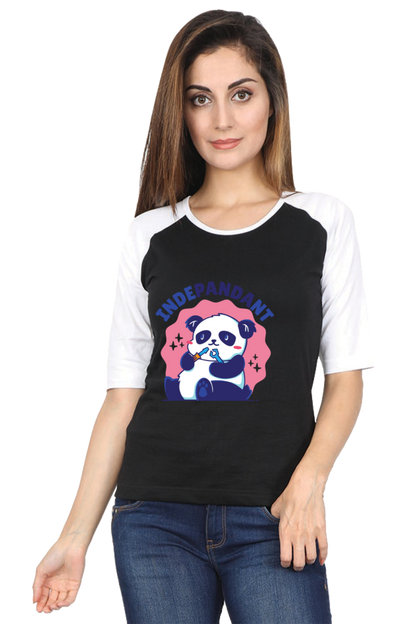 Indepandant Panda Raglan Full Sleeve