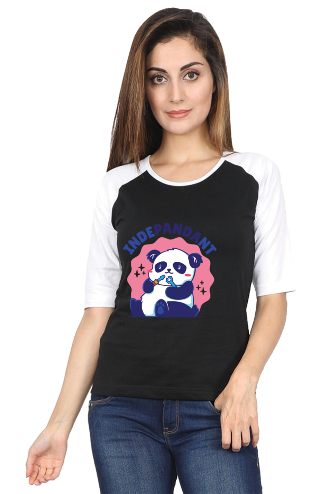 Indepandant Panda Raglan Full Sleeve