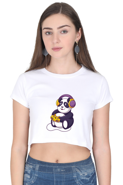 Gamer Panda Crop Top