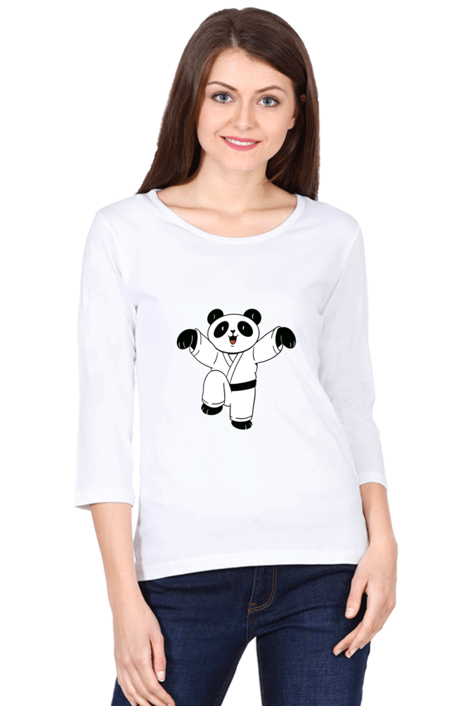 Karate Panda Round Neck Full Sleeve