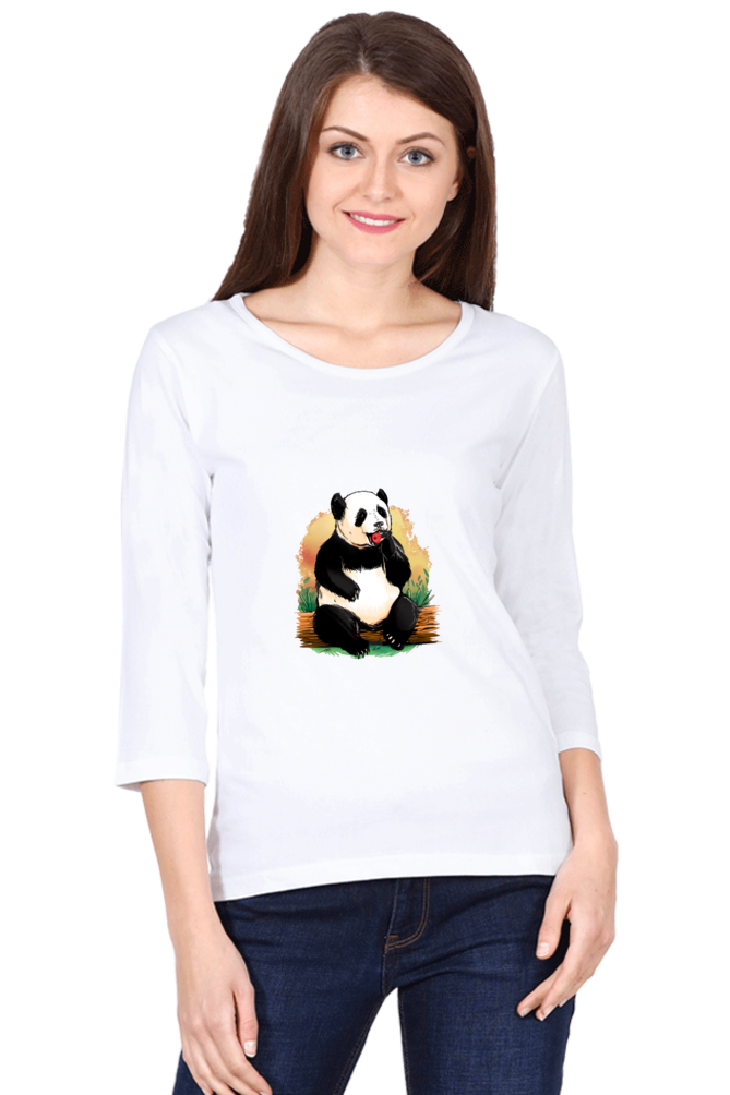 Panda Apple Round Neck Full Sleeve