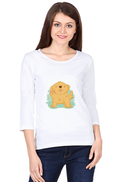 Golden Kawaii Round Neck Full Sleeve