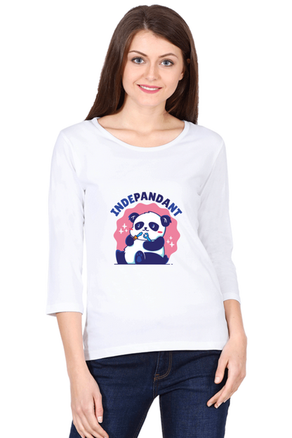 Indepandant Panda Round Neck Full Sleeve