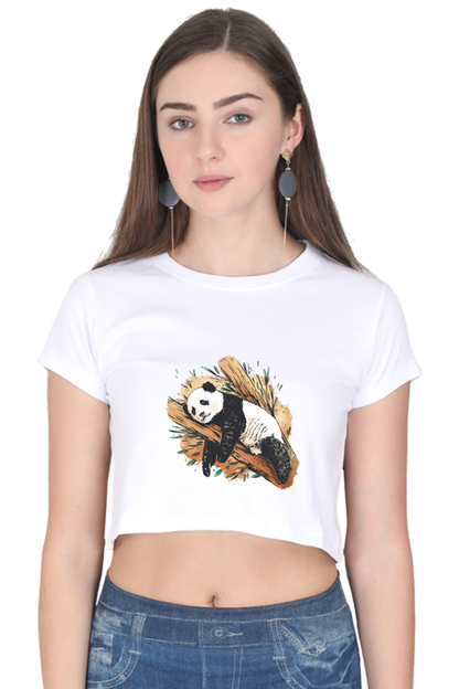 Sleeping Panda Crop Top