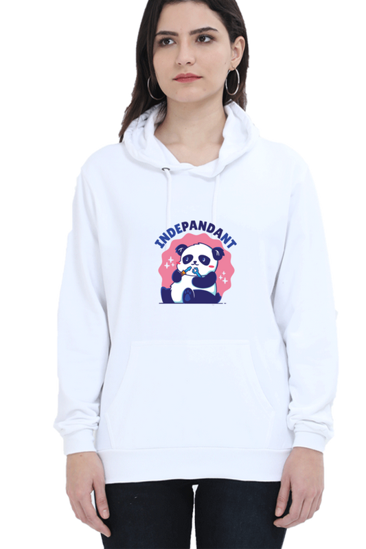 Indepandant Panda Hooded Sweat Shirt