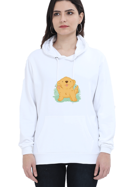 Golden Kawaii Hooded Sweat Shirt