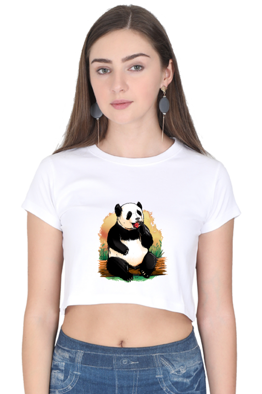 Panda Apple Crop Top