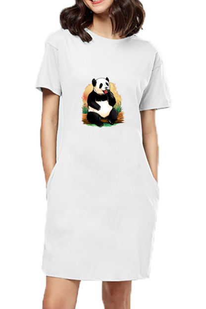 Panda AppleT-Shirt Dress