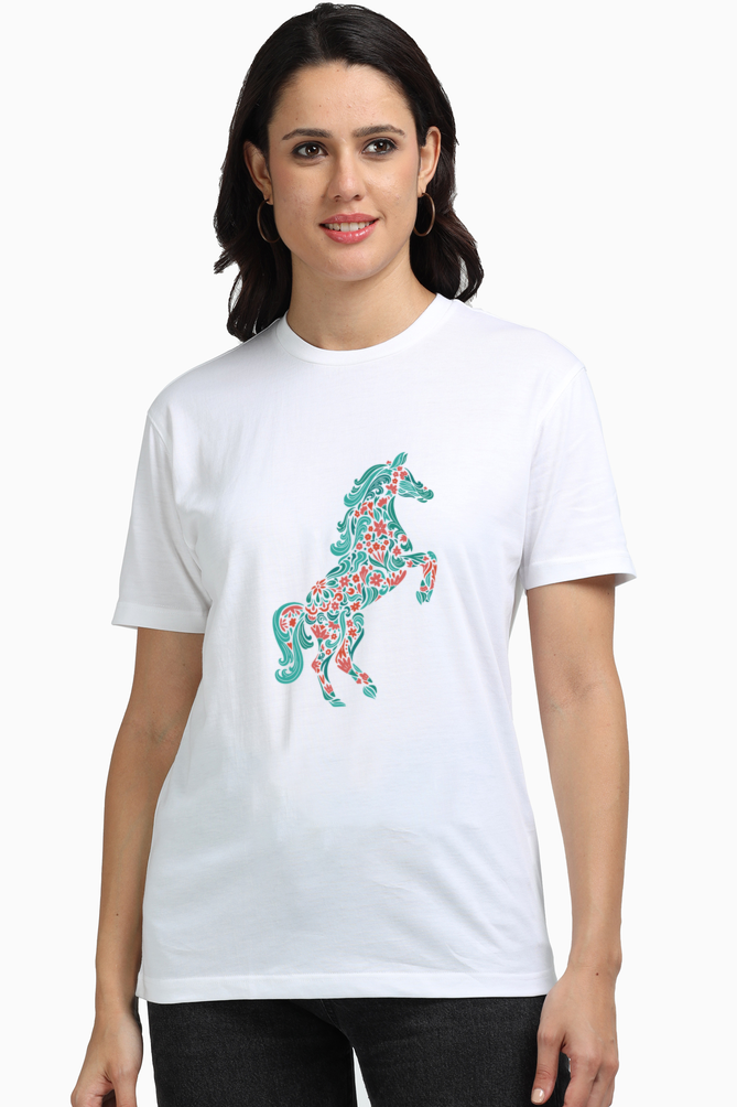 Floral Horse Supima T-Shirts