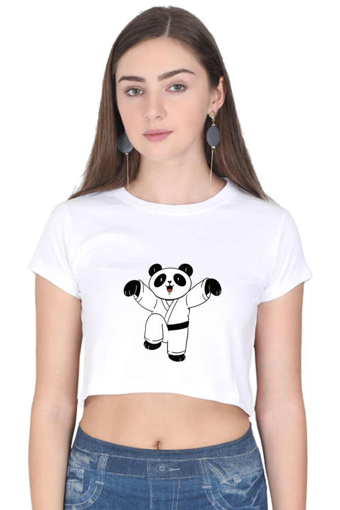 Karate Panda Crop Top