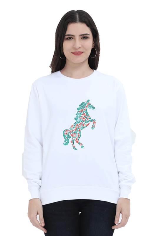 Floral Horse Sweatshirts