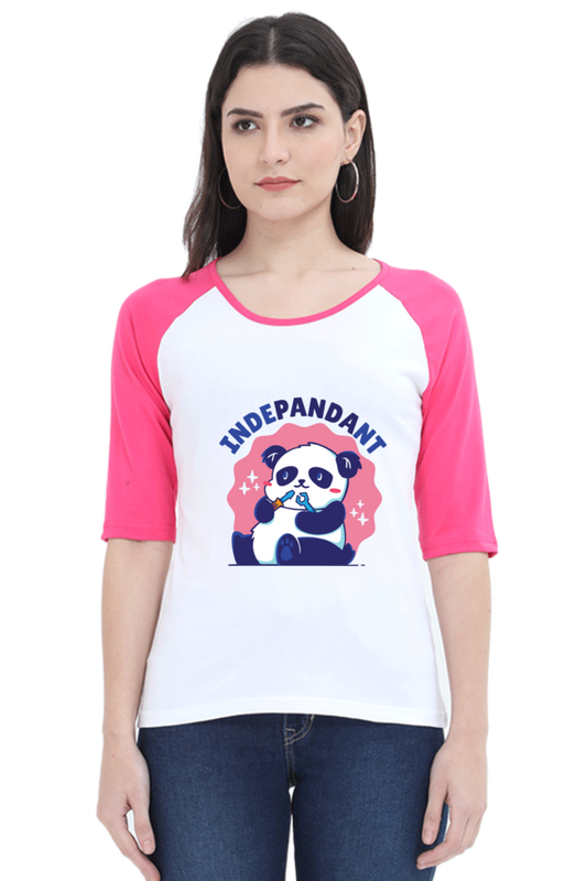 Indepandant Panda Raglan Full Sleeve