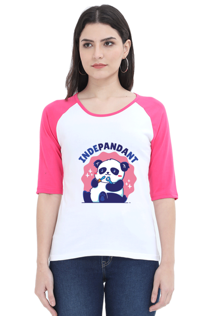 Indepandant Panda Raglan Full Sleeve