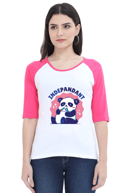 Indepandant Panda Raglan Full Sleeve