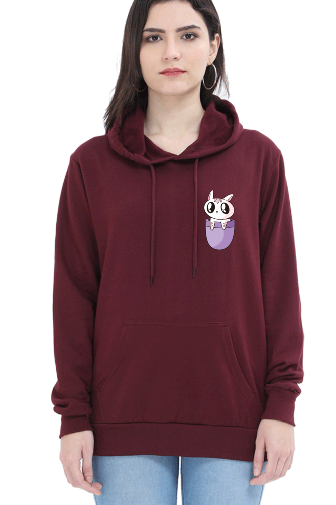 Pocket Cat Hooded Sweat Shirt