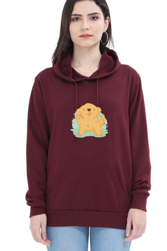 Golden Kawaii Hooded Sweat Shirt