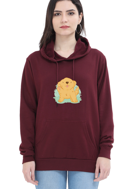 Golden Kawaii Hooded Sweat Shirt