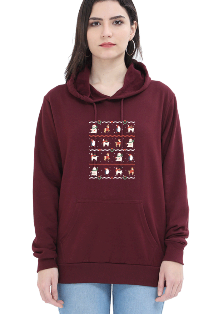 Ugly Sweater Animals Hooded Sweat Shirt