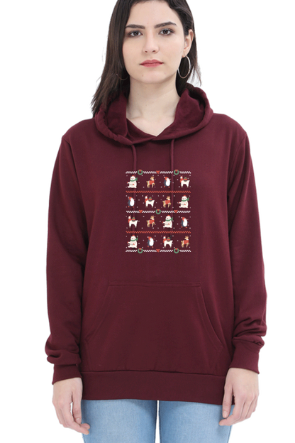 Ugly Sweater Animals Hooded Sweat Shirt