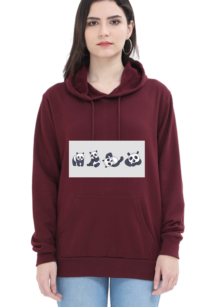 Cute Panda Set Hooded Sweat Shirt