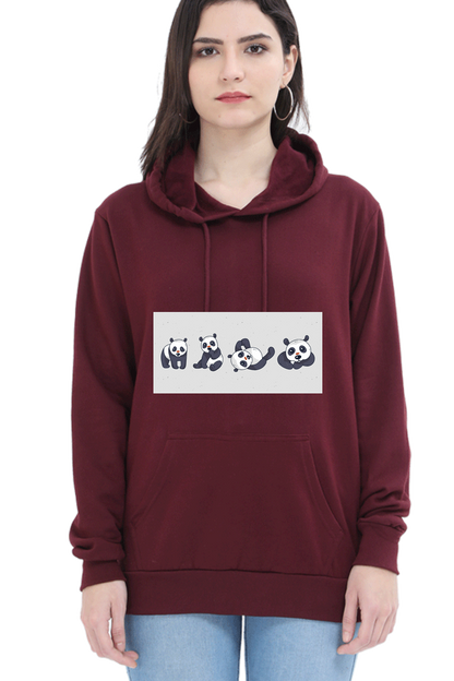 Cute Panda Set Hooded Sweat Shirt