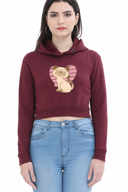 Siamese Crop Hoodie