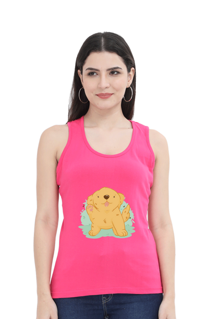 Golden Kawaii Tank Top