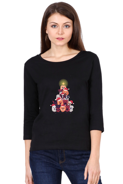 Dogs Christmas Round Neck Full Sleeve