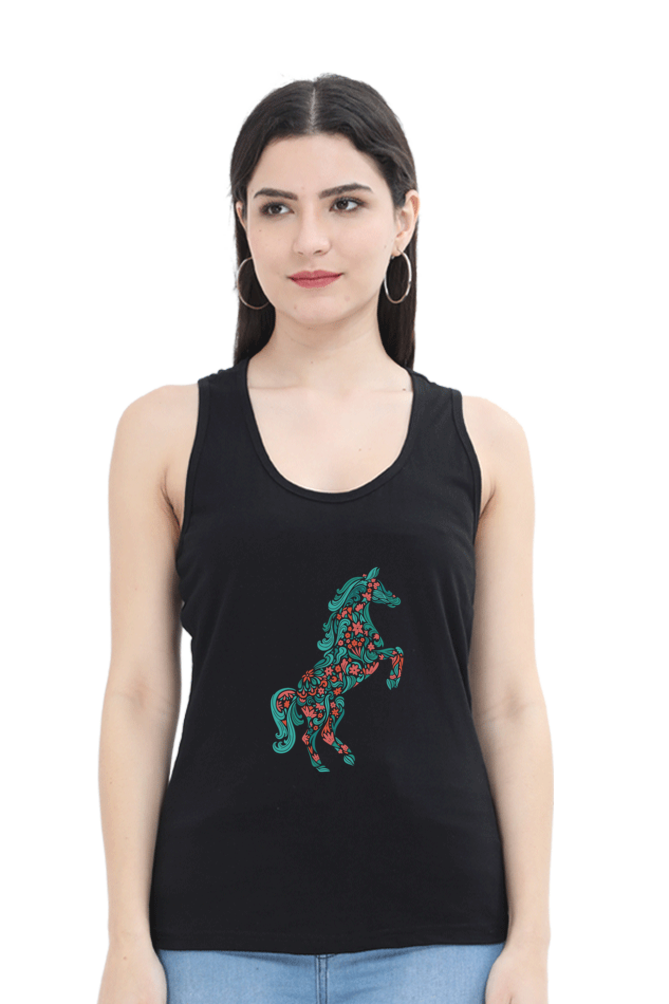 Floral Horse Tank Top