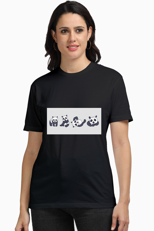 Cute Panda Set Supima T-Shirt